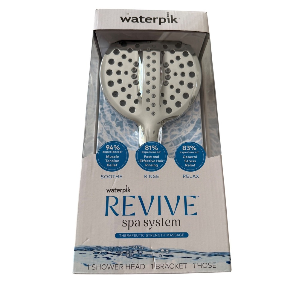 Waterpik Revive Spa System Handheld Shower Head Chrome 5-Spray ULZ-563ME NEW